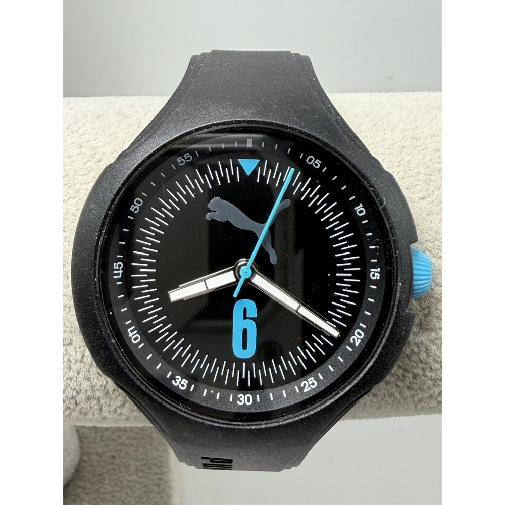 Puma Marlox 092509 New Battery Mens Watch 43MM 8" Resin Band